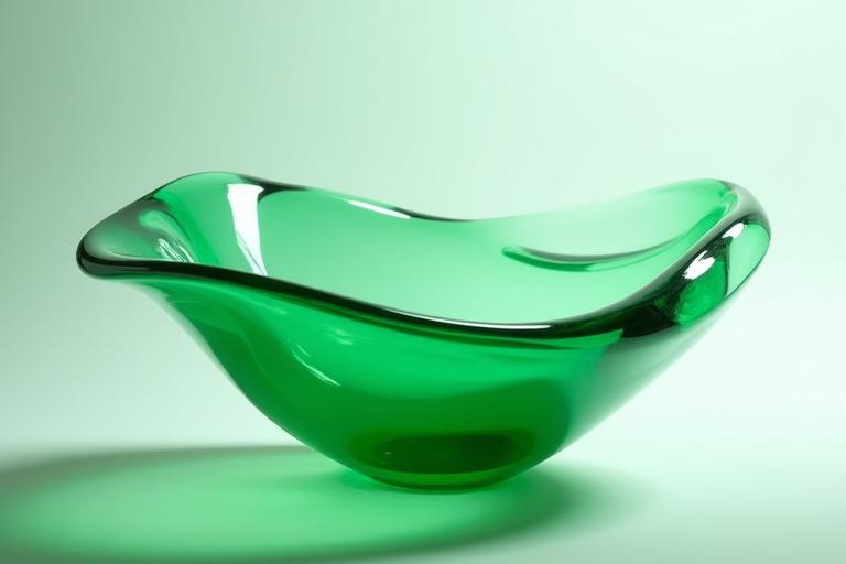 Skulpturale Jadeglasschale